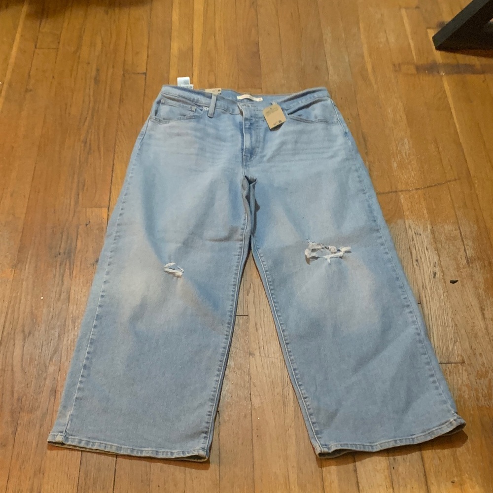 Levi's Light Blue Wide Leg Jeans